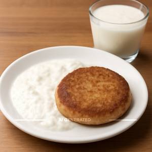 Sada Tikkiya with Curd