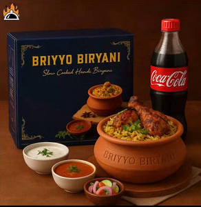 Chicken Loaded Slow Cooked Hyderabadi Style Matka Biryani [1 kg]