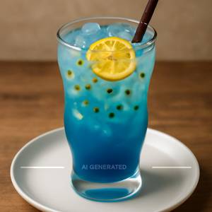 Vanilla Blue Mocktail 