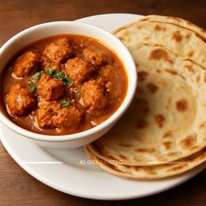 Boneless Masala Chicken + 3 Butter Roti                                                                          