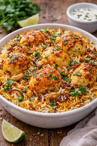 Awadhi Egg Biryani.