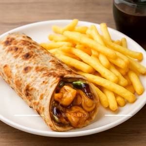 Paneer Roll  +  French Fries  +  Cold Drink