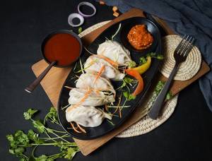 Chicken Steamed Momos [5 Pieces]