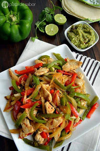 Shredded Chicken With Capsicum