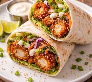Korean Fried Chicken Wrap