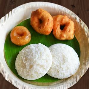 Idiyappam(4) With Coconut Milk And Idly (2) And Vada (1)