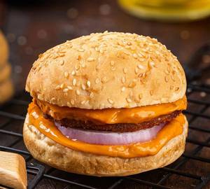 Schezwan cheesy burger