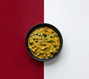 Corn Peas Mushroom Malha Sauce