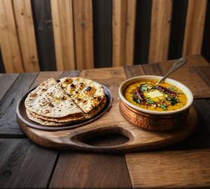 Dal Butter Tadka + 4 Tawa Roti / Tandoori Roti.
