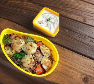 Garlic Chilli Mushroom Fried Rice