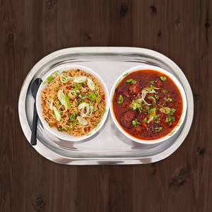 Veg. Chowmien With Veg. Manchurian