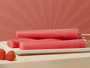 Strawberry Kulfi Stick