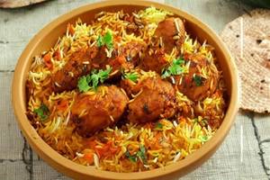 Chilly chicken biriyani