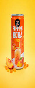 Popping Boba Peach (330ml Tin)