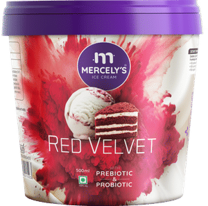 Mercely's Premium Red Velvet Ice Cream Family Pack - 500 ML