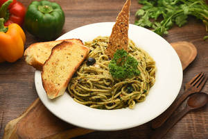 Spaghetti Aglio E Olio [serves 2]