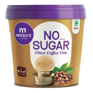 Mercely's No Sugar Filter Coffee Vibe Ice Cream Cup - 125 ML