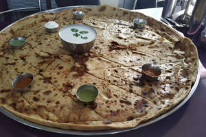 Mushroom Matar Parantha