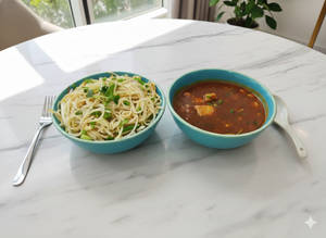 Hunan Chicken With Burnt Garlic Noodles
