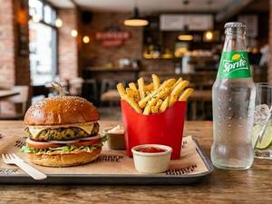 Mr. Veg Burger +French Fries+cold Drink