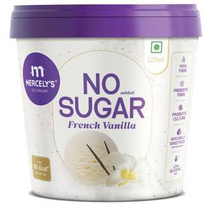 Mercely's No Sugar French Vanilla Ice Cream Cup - 125 ML