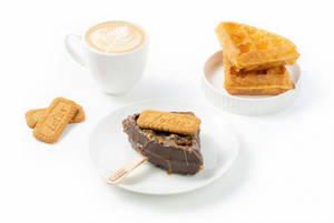 Crunchy Caramel Biscoff Waffle