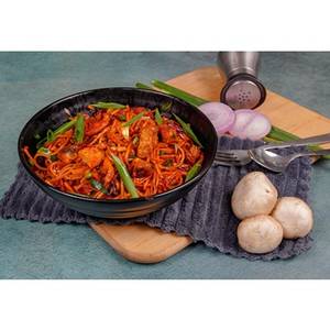 Schezwan Mushroom Noodles