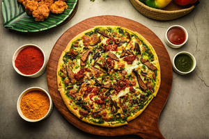 Mixed Mushroom & Burrata Pizza