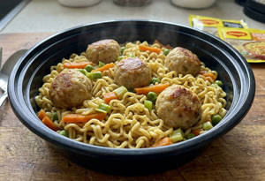 Chicken Meatballs Maggi