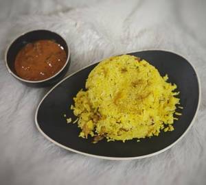 Ghee Rice with Chicken Gravy