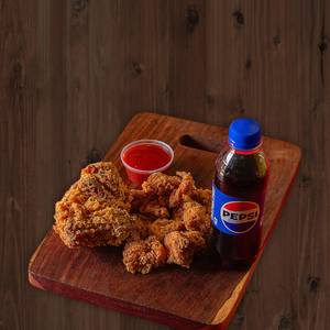 Fried Chicken, Chicken Popcorn & Pepsi 250Ml