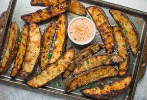 Crispy Fried Potato Wedges
