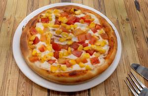 Golden Corn + Tomato Pizza