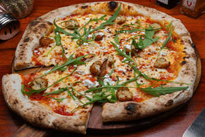 Chicken Meatball Pizza