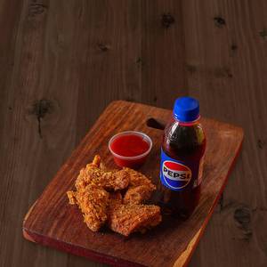 Hot Tandoori Wings 4Pcs& Pepsi 250Ml