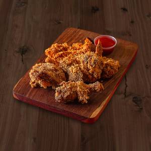 Hot & Crunchy Fried Chicken (4 Pcs) + Piri Piri Chicken Tenders (3Pcs)