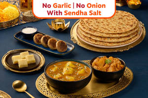 Sabudana Paratha Vrat 3 Course Meal (Serves 2)