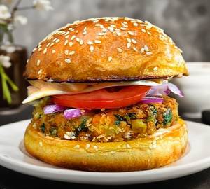 Desi cheese royal burger