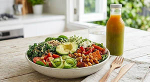 Salad Bowl Plus A Cold Pressed Juice