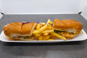 Aloo Tikki Hot Dog