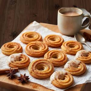 Cinnamon Piped Butter Cookie
