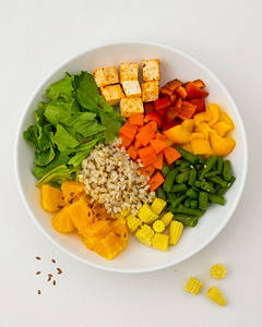Orange Barley Salad Bowl - Paneer