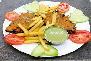 Veg Cutlet With Chips