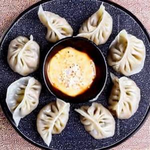 Steamed chicken cheese momo