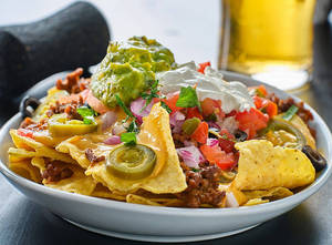 Loaded Millet Nachos With Cheese