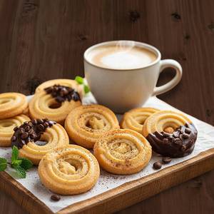 Coffee Piped Butter Cookie