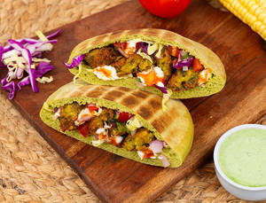 Crispy Corn Fritter Pita Pocket