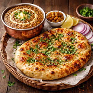 AALOO PYAZ KULCHA WITH DAL MAKHNI MEAL