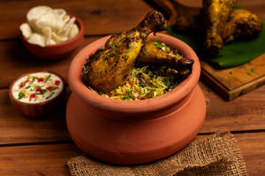 BOMBAY MATKA BIRYANI (chicken WITH Bone)(p)