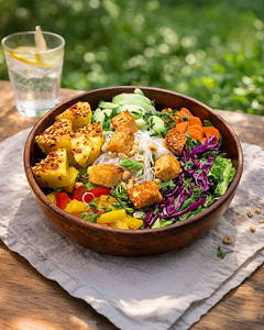 Rice Noodle Salad Bowl - Paneer